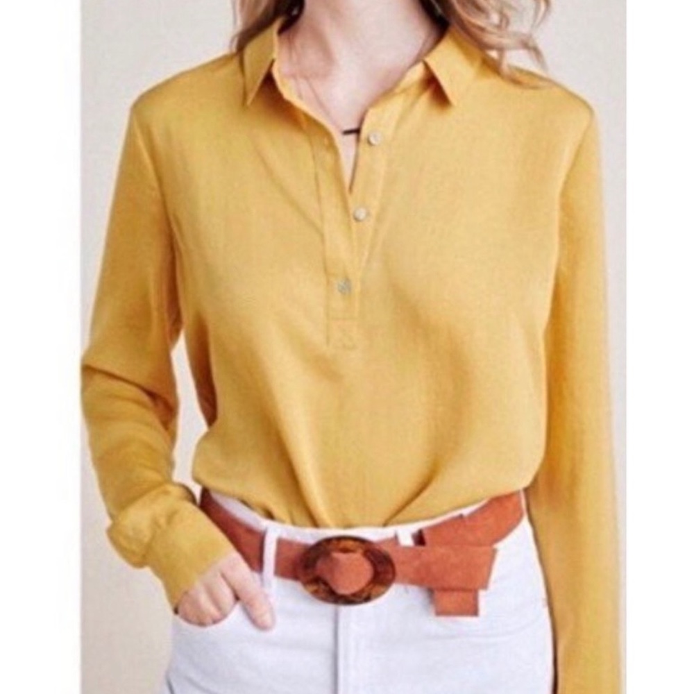 Anthropologie Collared Top
